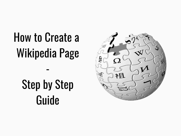 How to create a Wikipedia page